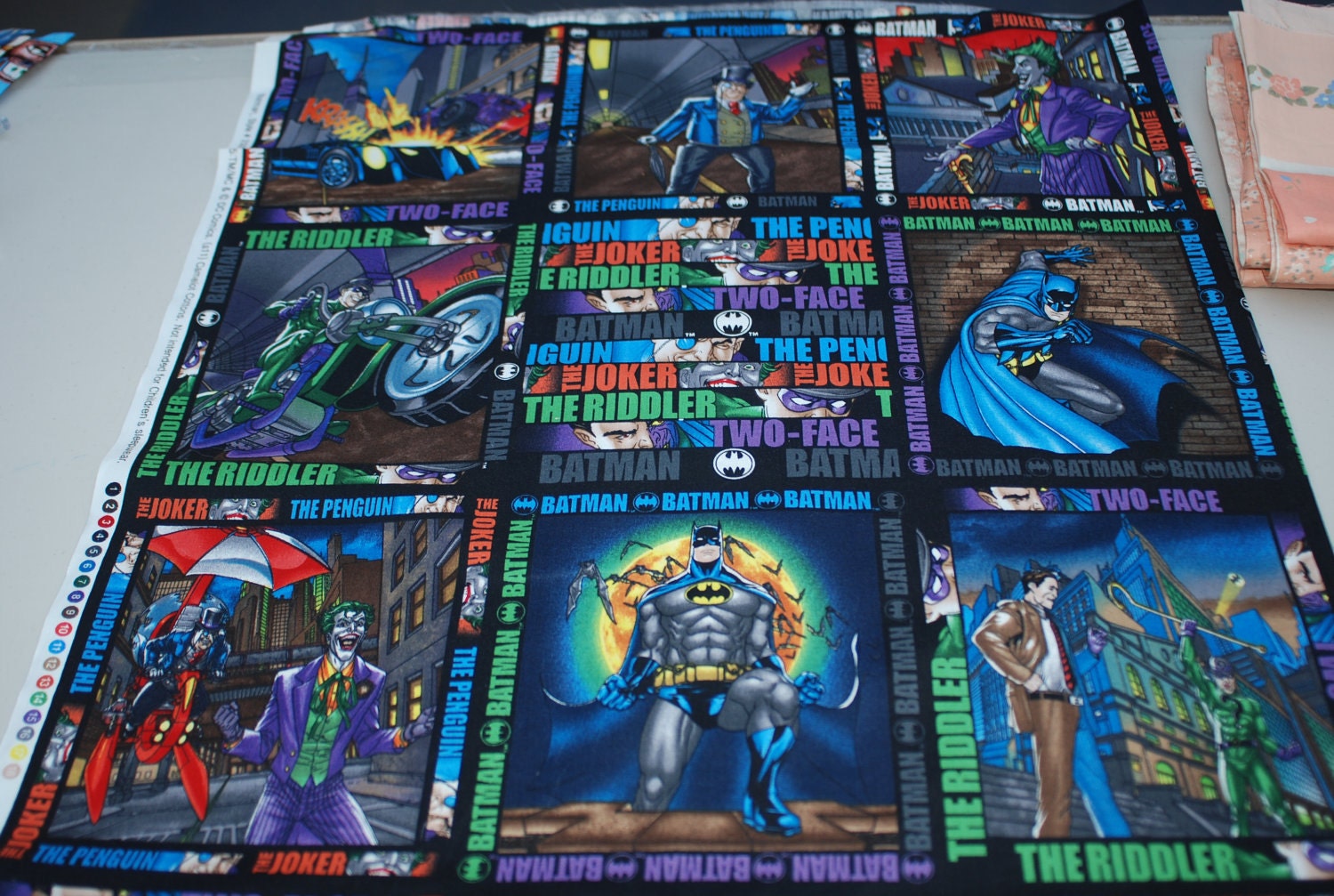 Batman Panel Fabric Style 3 DC Comics Camelot Cottons By the panel