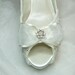Lacey in ivory . .. Bespoke Wedding Shoes..choose the shoe style...with Swarovski crystals and faux pearl embellishments