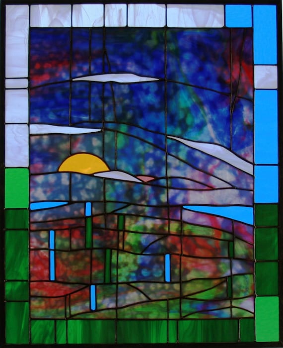 Peaceful Feelin' Stained Glass Panel