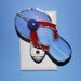Blue & Orange Stained Glass Flip Flop Night Light