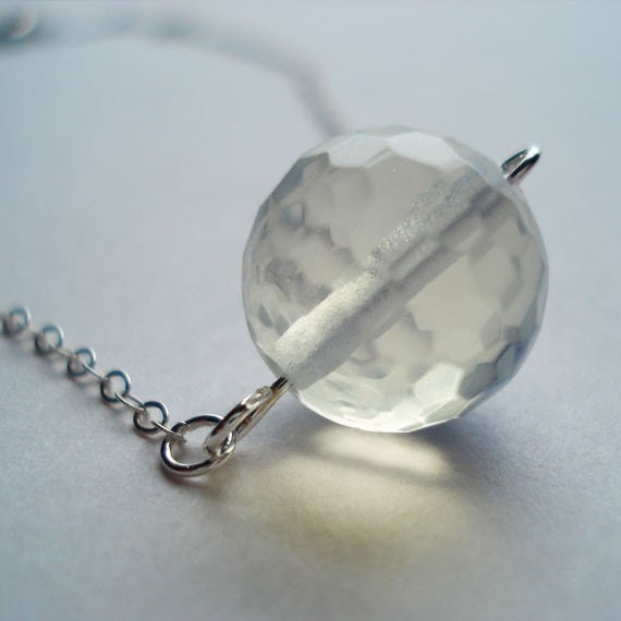 Delicate Opalite Necklace Sterling Silver Necklace, Perfect for Weddings, Brides, Bridesmaids