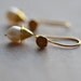 Pearl Earrings Winter Wedding Bride Bridal Rose Gold Vermeil White Fresh Water Pearl Spring Flower Bridesmaids Graduation Fashion