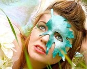 Oak Leaf Quartermask: Leather Art inspired by Nature