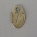 Vintage Brass Number Tag