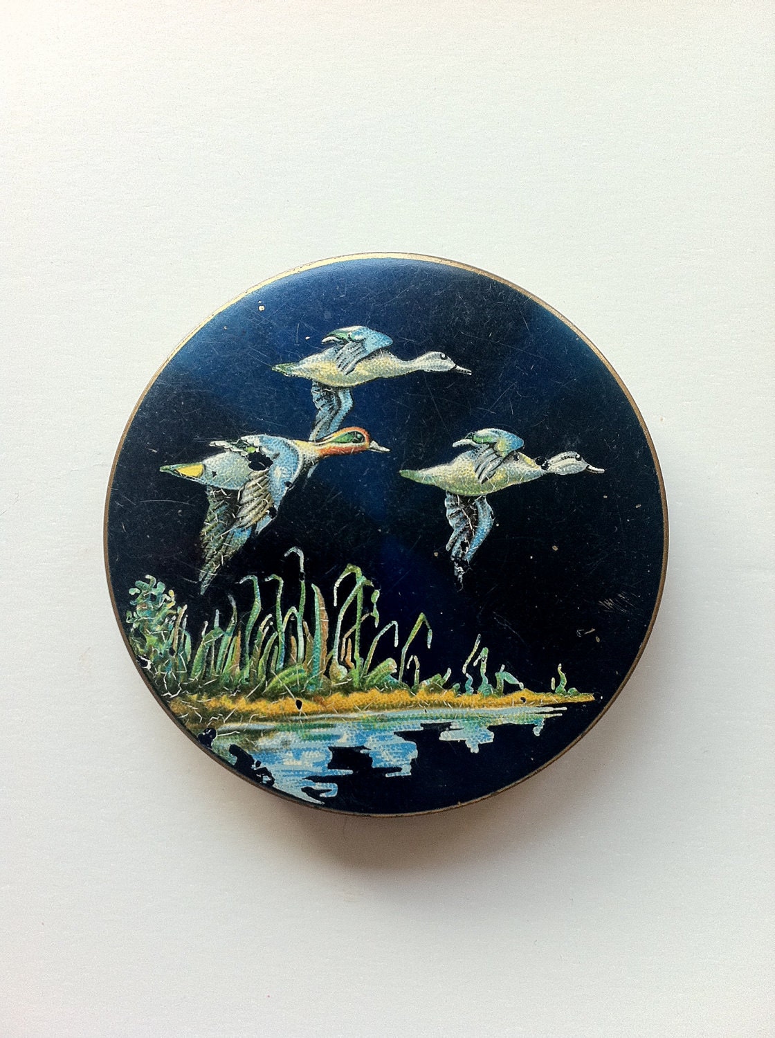 Stratton Compact Mirror - Flying Ducks