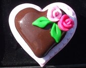 ON SALE: Miniature Valentine Cake Adjustable Ring OOAK