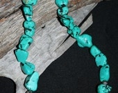 Chunky Turquoise and Coral Necklace