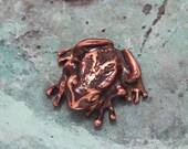 Copper Tree Frog sculpture