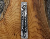 Feather large hair barrette