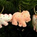 Animal Circus felt ornaments- set of 4
