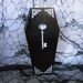 Spider Web Skeleton Key Wood Coffin