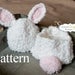PATTERN - Bunny Hat Pattern, Newborn Pattern, Baby Hat Pattern, HAT Pattern-Newborn, 3 Months, Diaper Cover Pattern, Snassy Crafter Original