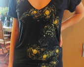 TARDIS Starry Night T-Shirt - Hand-Painted to Order