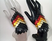 slave bracelets, chainmaille, handflower, fantasy armor, scalemail, Tribal, bellydance, larp, dnd, dungeons and dragons, warrior, sexy