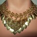 Bellydance, chainmaille, necklace, bellydance jewelry, scalemail, choker, tribal, larp, elven, medieval, dragon, costume