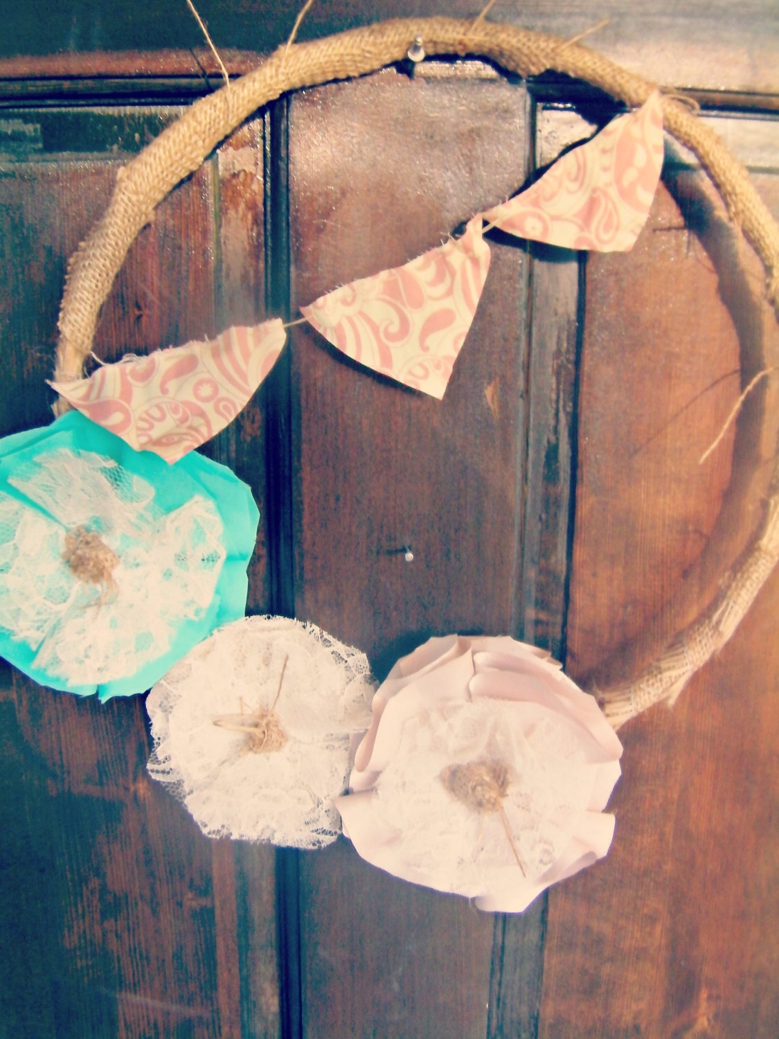 Burlap and Lace Wreath