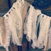 Burlap and Lace Garland, 5 feet, ivory, white, cream and tan.