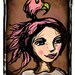 A Bird Hat is Always the Right Choice-Art Magnet(4 1/2 x 5 1/2 inches)