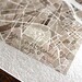 Paris France watercolor city map 10x10 ready to frame