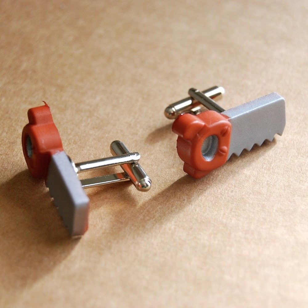 saw cuff links