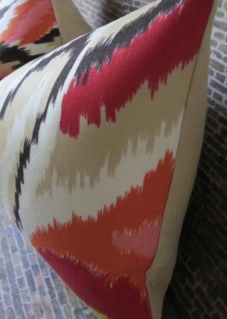 Trina Turk Designer Pillow Covers - Pair of 2 - 12 x 16 - Peacock Punch