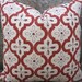 Designer Pillow Cover - Moroccan Berry - 16 x16 - Indoor/Outdoor