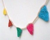 Crochet garland bunting