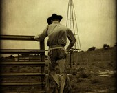 Cowboy Fine Art Photography Print Texas Western Rustic Home Decor