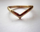 14K Gold Filled V Ring