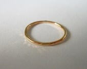 14k Gold Filled Stacking Hammered Ring