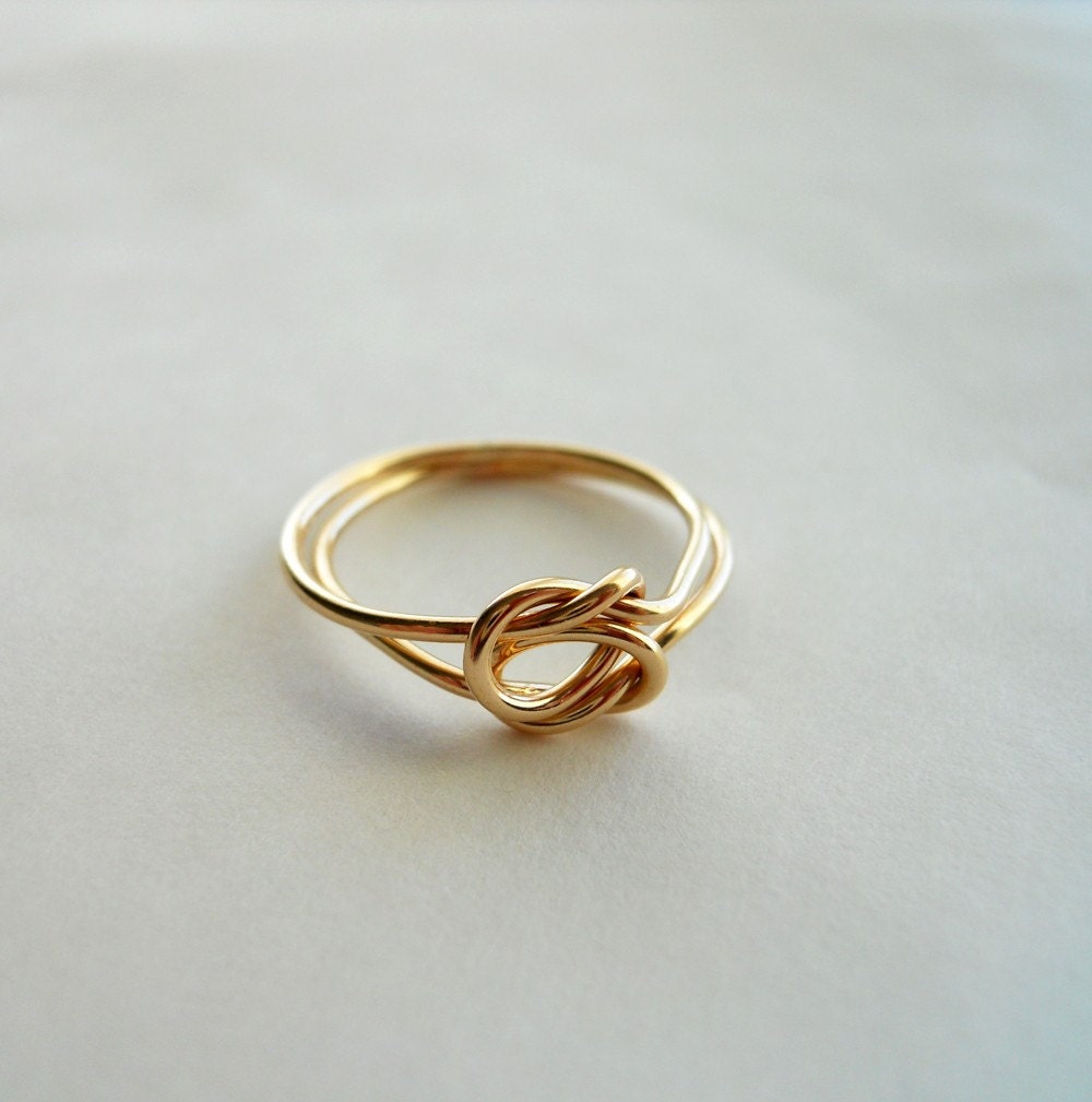 Love Knot 14K Gold Filled Infinity Ring