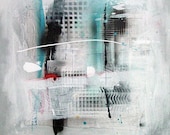 Abstract  modern art  large 33"x33" St.  Aubin