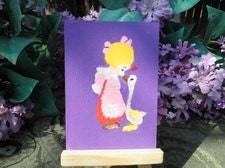 ACEO Ducky Loves Girl
