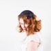 vintage 1950s hat / beaded hat / Brandt