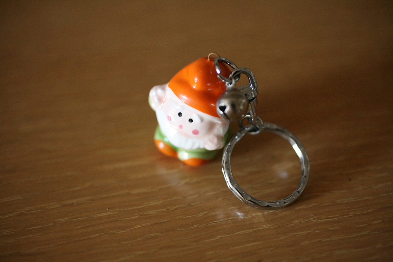 Little Gnome Elf Ceramic Keychain - Kawaii Miniature Made in Japan