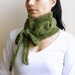 Neckwarmer - Braid cowl / headband / earwarmer - green lemongrass chunky SALE