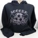 Soccer Mom Rhinestone Sweat Shirt Hoodie