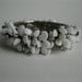 Vintage 1930s Bracelet Rhinestone Clamper Milk Glass Wedding Bridal Fashions 1940s