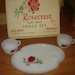 The Federal Glass Company,Mid Century,Rosecrest 8 Piece Snack Set,NIB