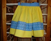 Swedish Apron for Girls, Bright and Beautiful - NaturalCharmHeirloom