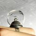 Miniature ring-Scary little gray house and bats - fantasy adjustable ring