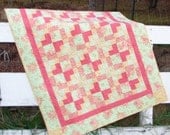 25% Off Coupon Code - Quilt Pattern  - Summer Love Baby Quilt  PDF INSTANT DOWNLOAD Crib Size