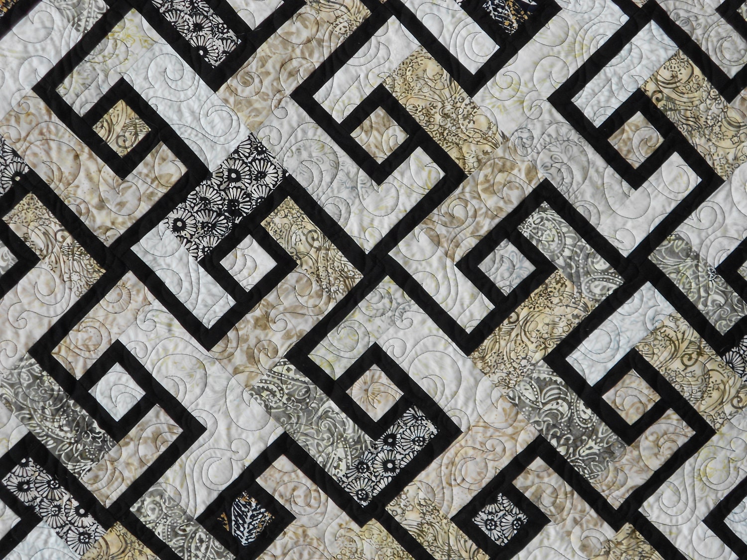 25% Off Coupon Code - Quilt Pattern  - Layer Cake Pattern- Sizes Crib to Queen / King - Monkey Bars