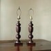 1940s Wood Table Lamps // Vintage Lighting