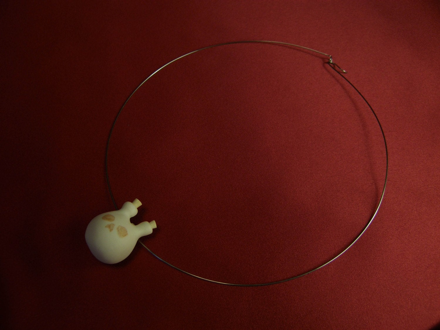 Skull for two Bottle Necklace