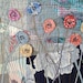 Garden in the Night, ART QUILT, Wall Decor, Fine Textile Art
