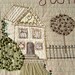 HOME SWEET HOME, Art Quilt, Textile Wallhanging, Home Decor, Hand Embroidery, Rustic Cottage, Beaded Applique, Made in Poland, Folk Art