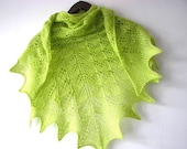 Spring Tree - hand knitted shawl - sweetflowers