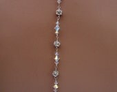 Back Drop Dangling Bracelet Swarovski Crystal Rhinestone Balls, The Kate