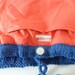 Blue messenger Bag with adjustable long strap